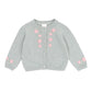 Molly Cardigan w Hand Embroidery - Sage Marl