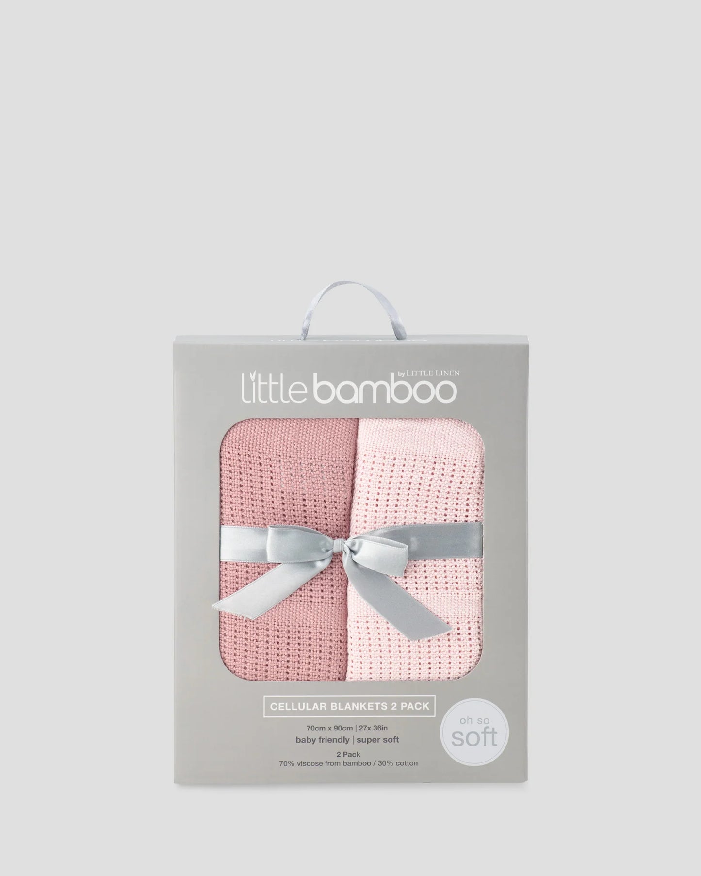 Baby Cellular Blanket 2Pk - Dusty Rose