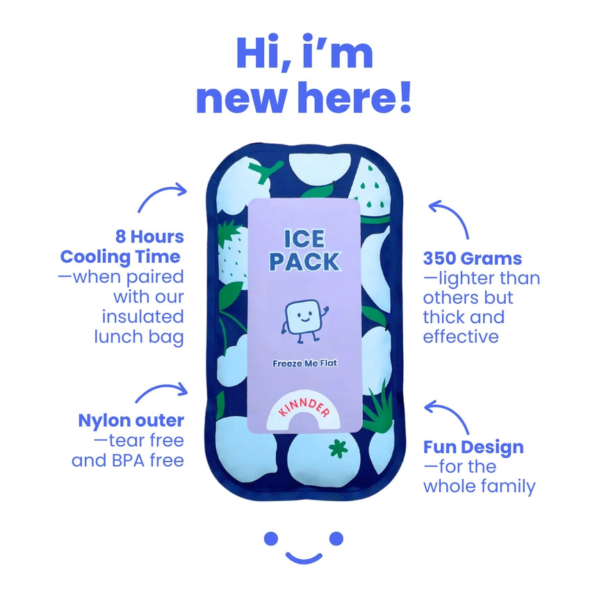 Junior Insulated Lunch Bag + Ice Pack - Blossom