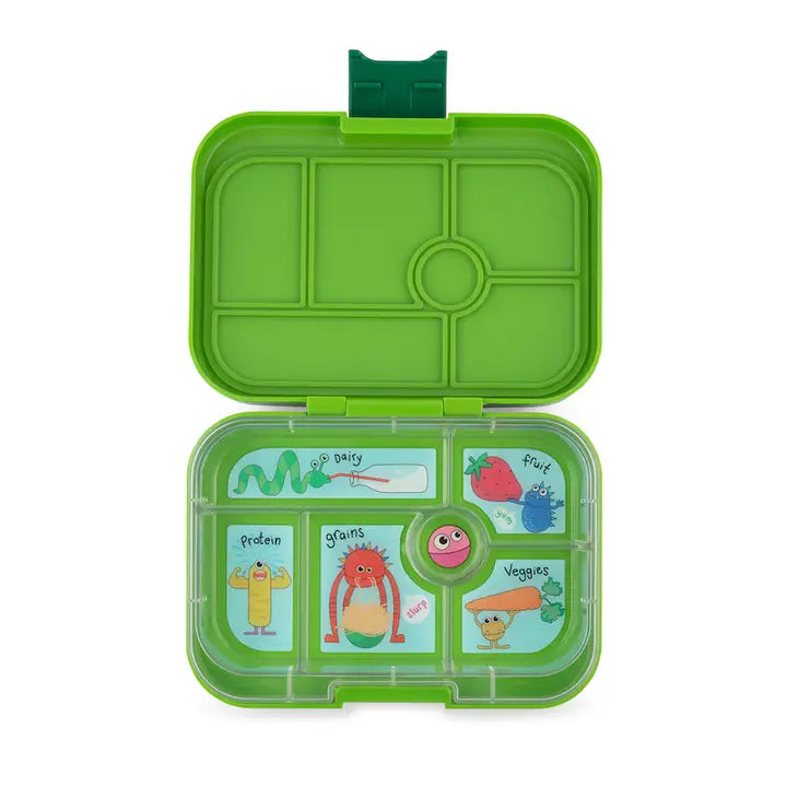 Yumbox Original 6 Compartment Bento Box - Green - Monster