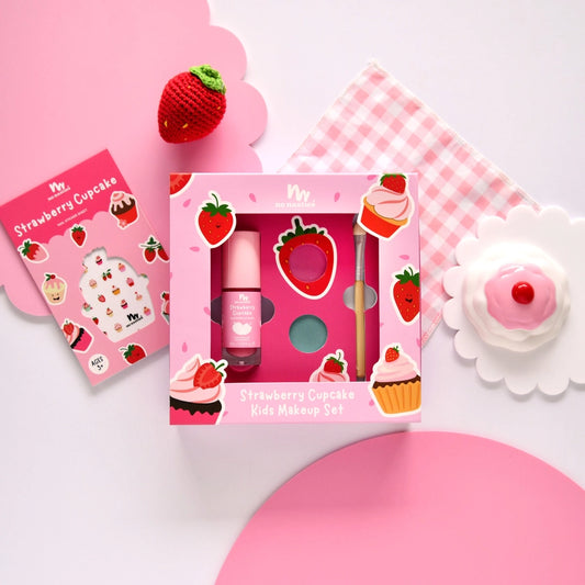 Strawberry Cupcake Natural Makeup Gift Set