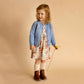 Hand Emb. Cardigan - Blue Marl