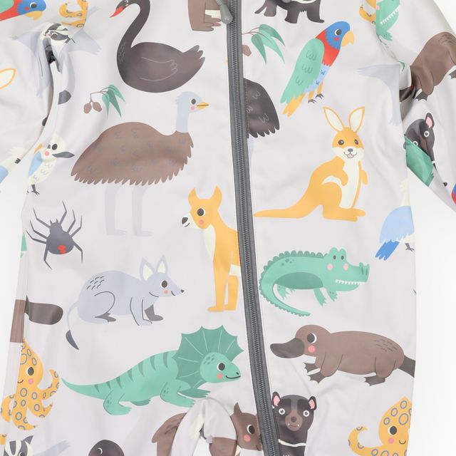 Rainsuit Australian Animal - Grey