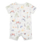 Chester Print SS Zip Romper