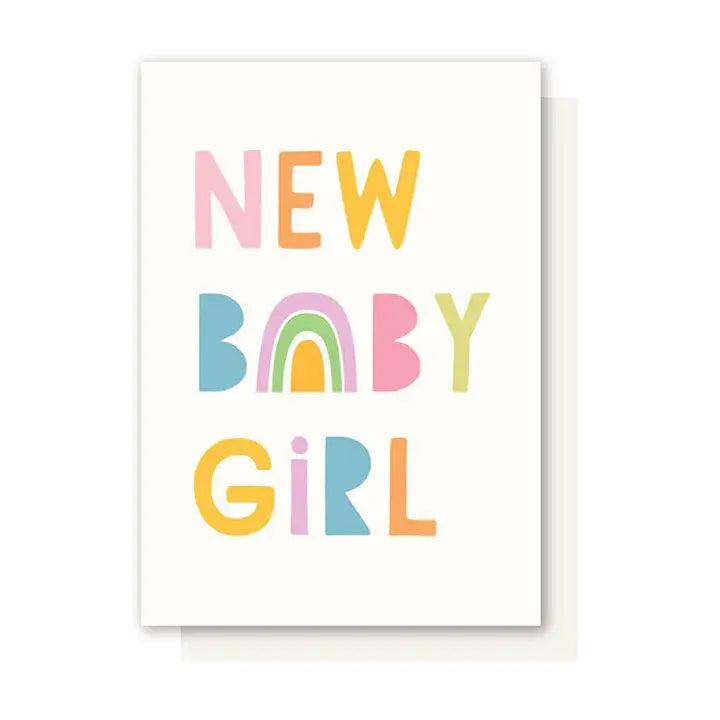 Rainbow Baby Girl Card