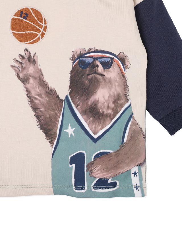Wild Side Basketball L/S Tee - Multi
