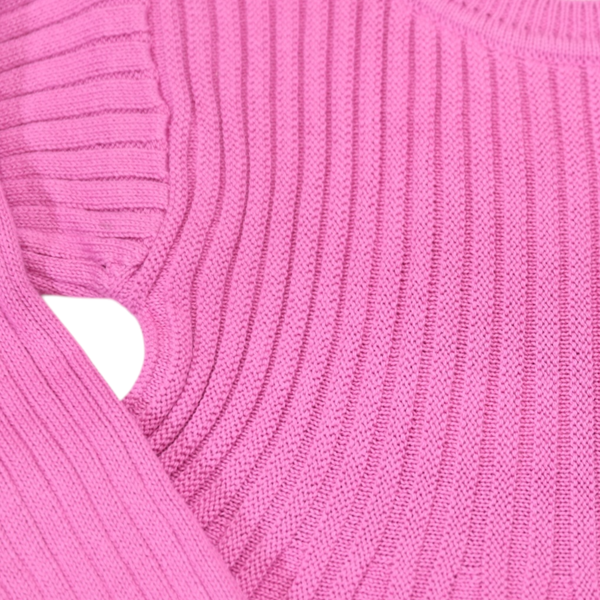 Knit Swing Dress - Hot Pink