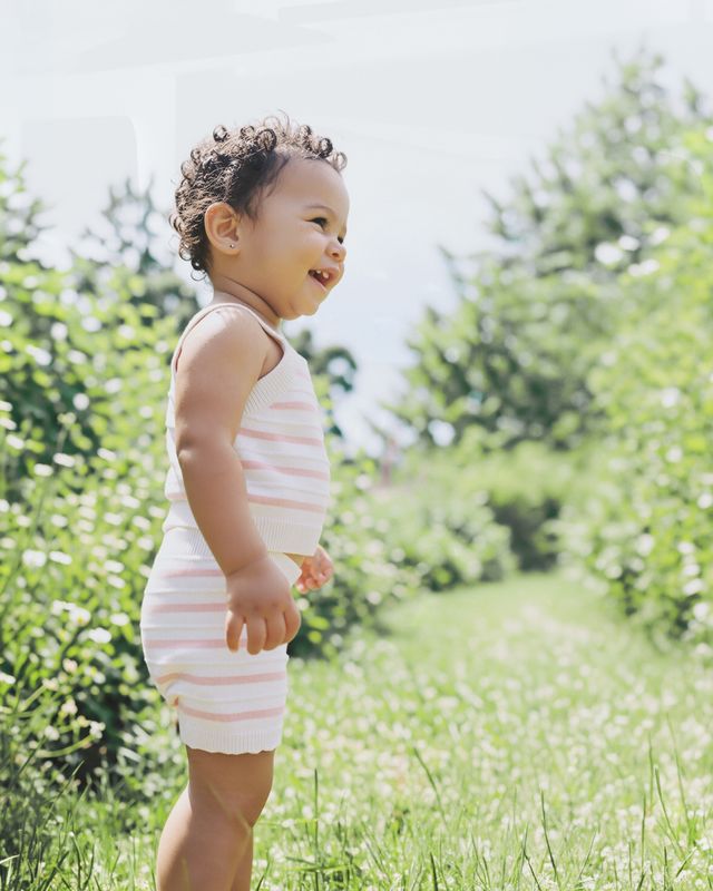 Knitted 2Pce Set - Taylor Stripe
