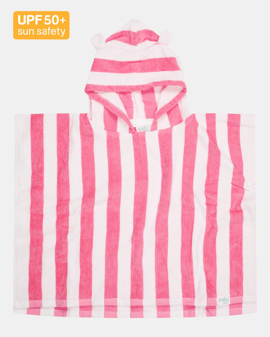 Toshi Hooded Towel - Watermelon Stripe