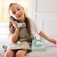 Wooden Rotary Telephone - Aqua Green