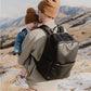 Multitasker Nappy Backpack - Black Vegan Leather
