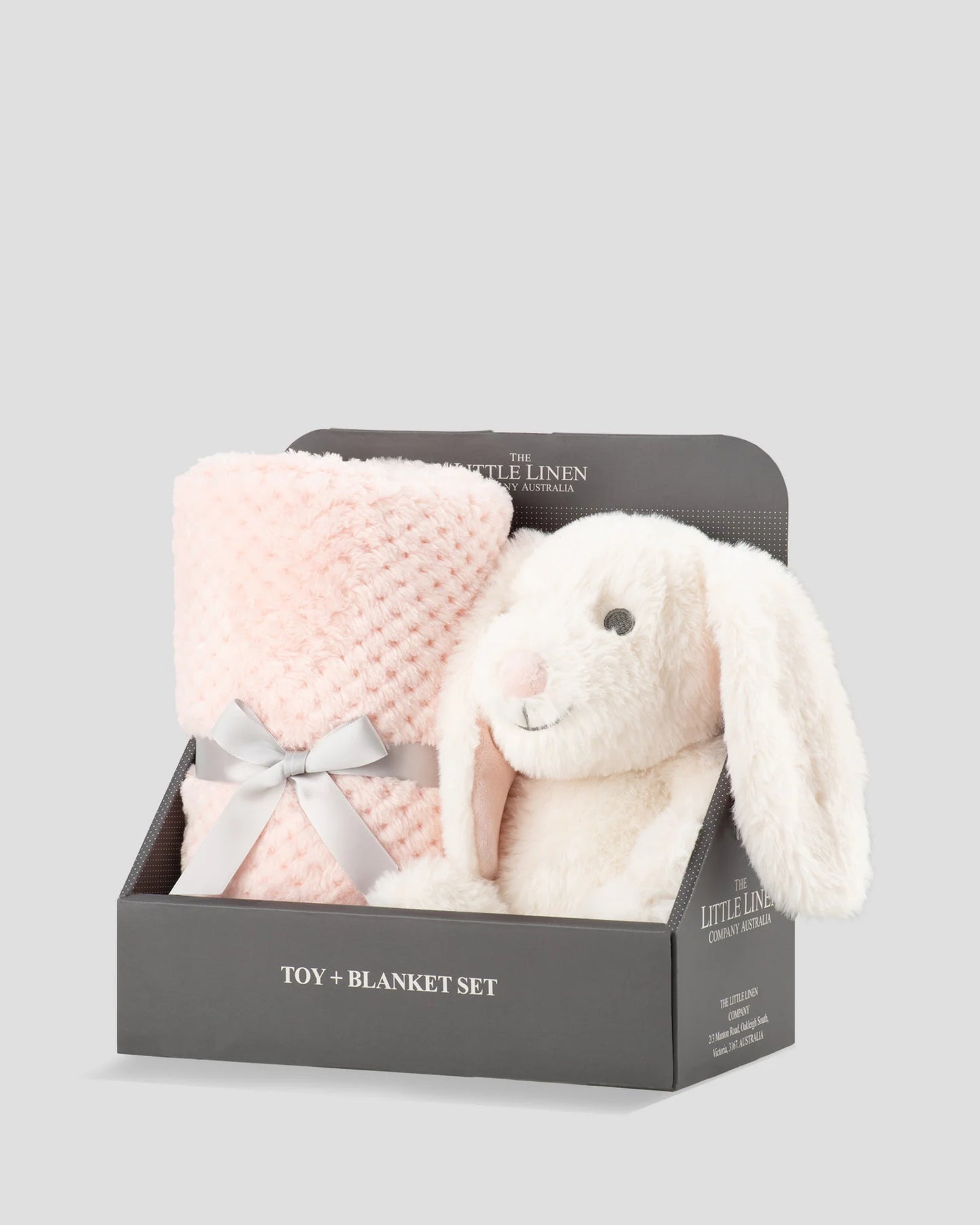 Soft Plush Toy & Blanket - Snow Bunny
