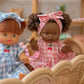 Dolls Blush Cherry  Gingham Chloe Gingham Dress - Fits 34-38cm