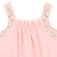 Tess Emb Strap Bodysuit - Pale Pink