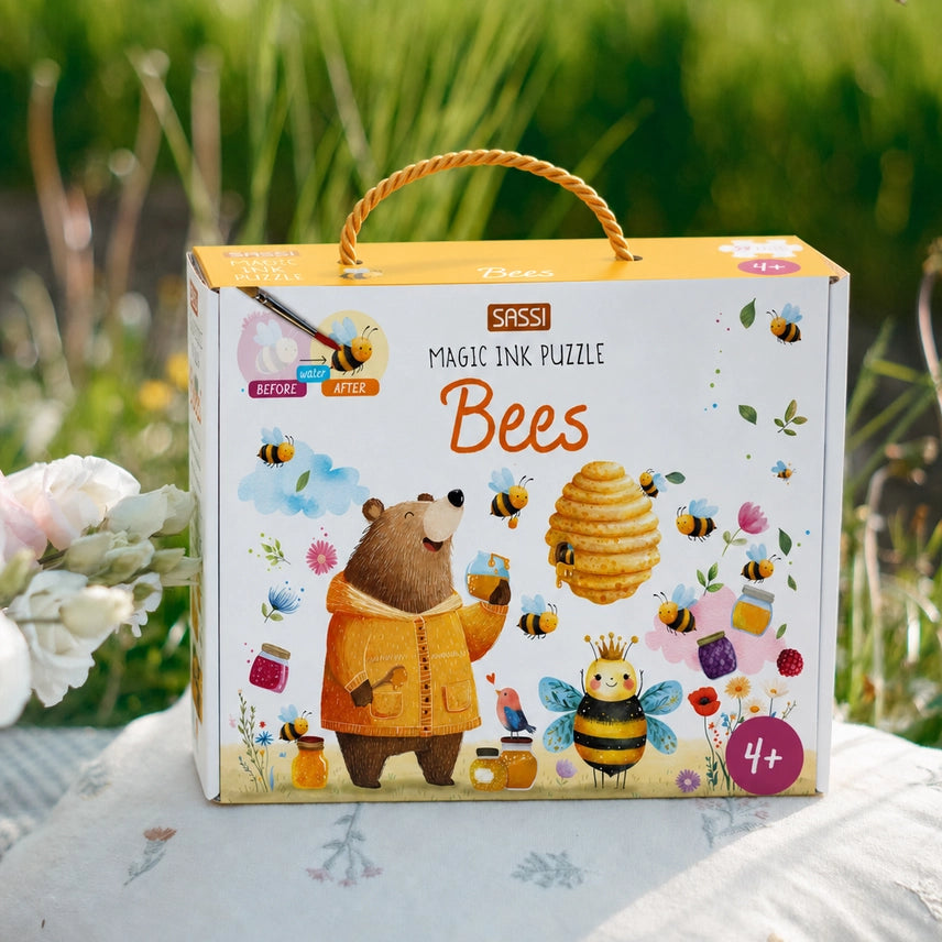 Magic Water Puzzle & Book Set - Bees