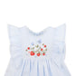 Poppy Emb Yoke Dress - Bluebell