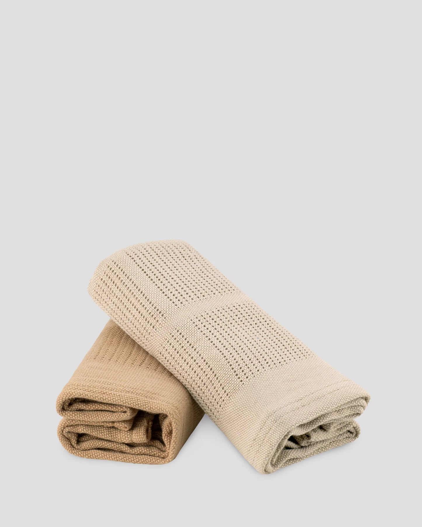 Baby Cellular Blanket 2Pk - Iced Coffee