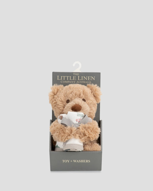 Soft Plush Toy & Face Washers - Willow Bear
