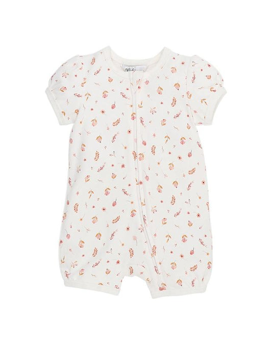 Ditsy Floral S/S Zipsuit - Billie Foral