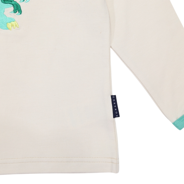 T-Rex Applique Tee - Beige