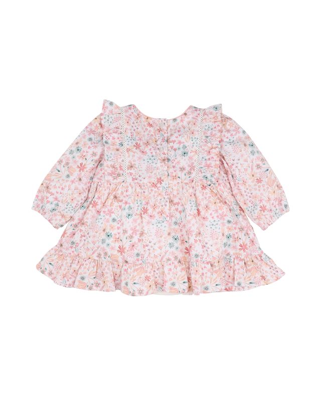 Fern Overlay Dress - Fern Floral