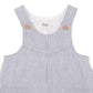 Stripe Woven Overalls - Indigo Stripe