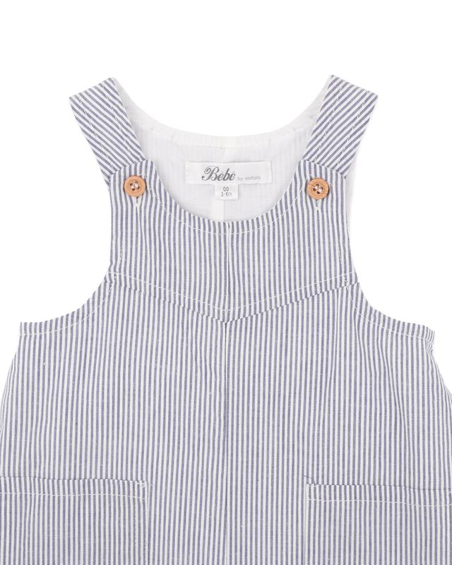 Brady Woven Overalls - Brady Stripe