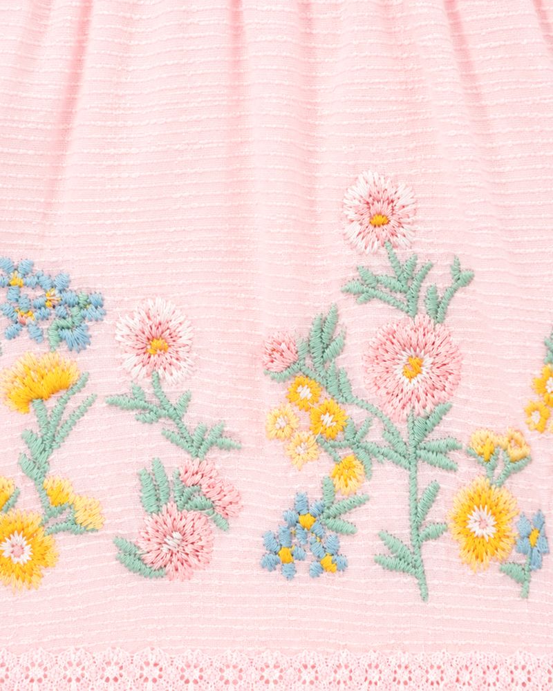 Pia Emb. Overlay Bodysuit - Petal Pink