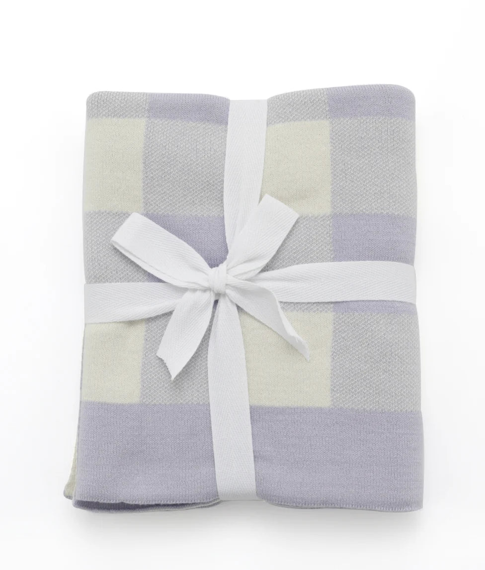 Gingham Baby Blanket - Blue