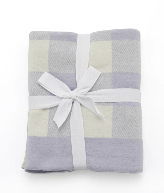 Gingham Baby Blanket - Blue
