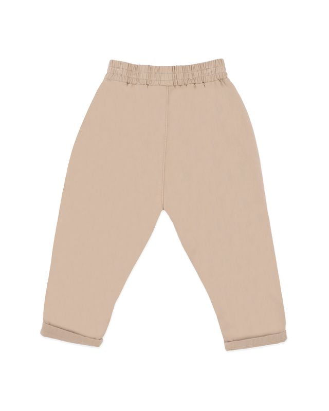 Twill Pull On Pants - Warm Stone