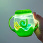 Mini Sensory Light Up Play Jar - lime Greewn