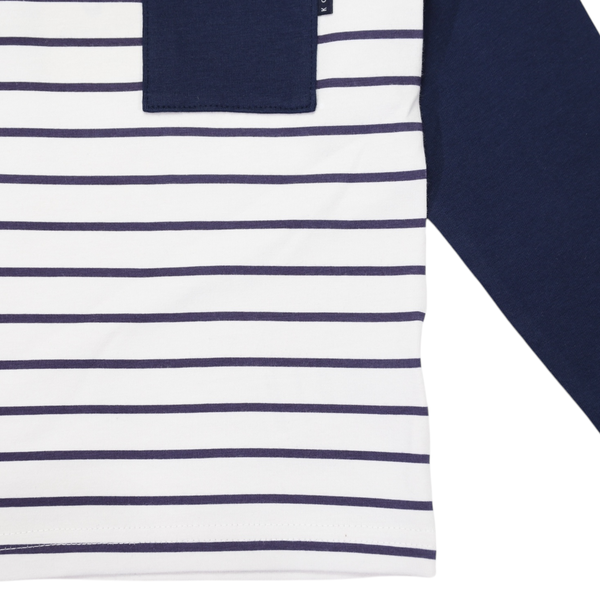 Pocket Tee - Navy Stripe