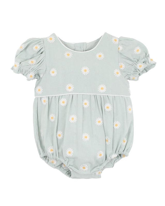 Tess Emb Daisy Bodysuit - Pale Mint