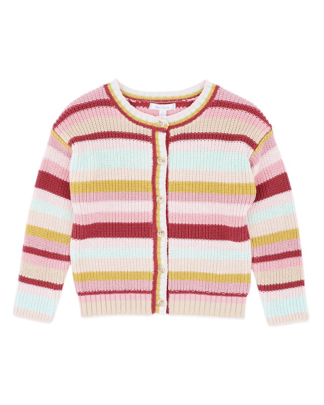 Orchard Bloom Stripe Cardigan - Multi