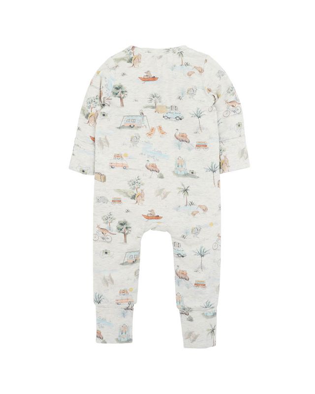 Ivan L/S Zipsuit - Ivan Print