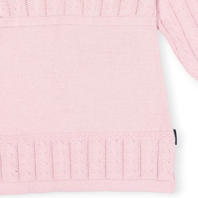 Cable Knit Dress - Pink