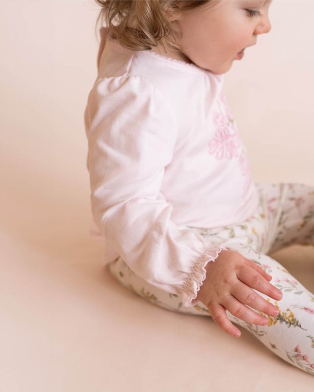 Cockatoo L/S Tee - Pale Blossom