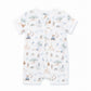 Brady S/S Zip Romper - Brady Print