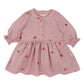 Embroidered Bloom Dress - Dusty Pink Check