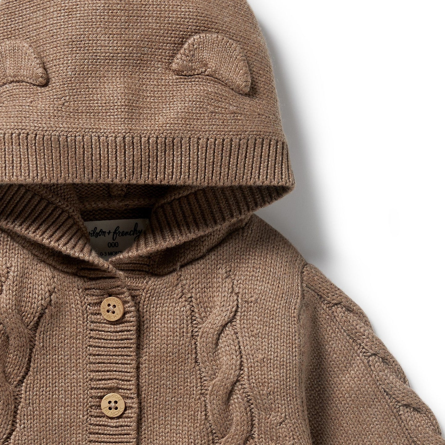 Knitted Cable Jacket - Coco Speckle