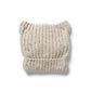 Organic Knitted Bear Hat - Coco Speckle