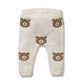 Knitted Jacquard Leggings - Beary Cute