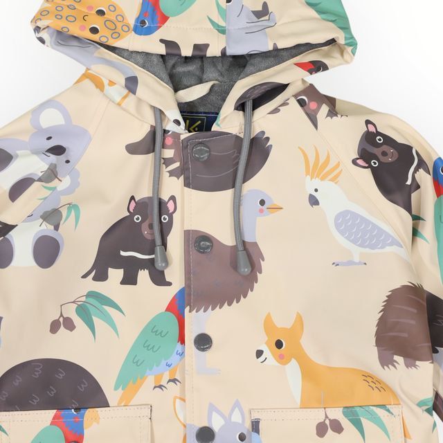 Raincoat Australian Animal - Beige