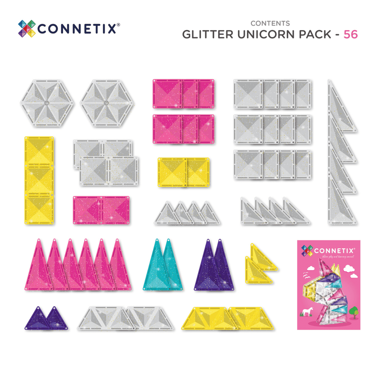 Glitter Unicorn Pack - 56 pc