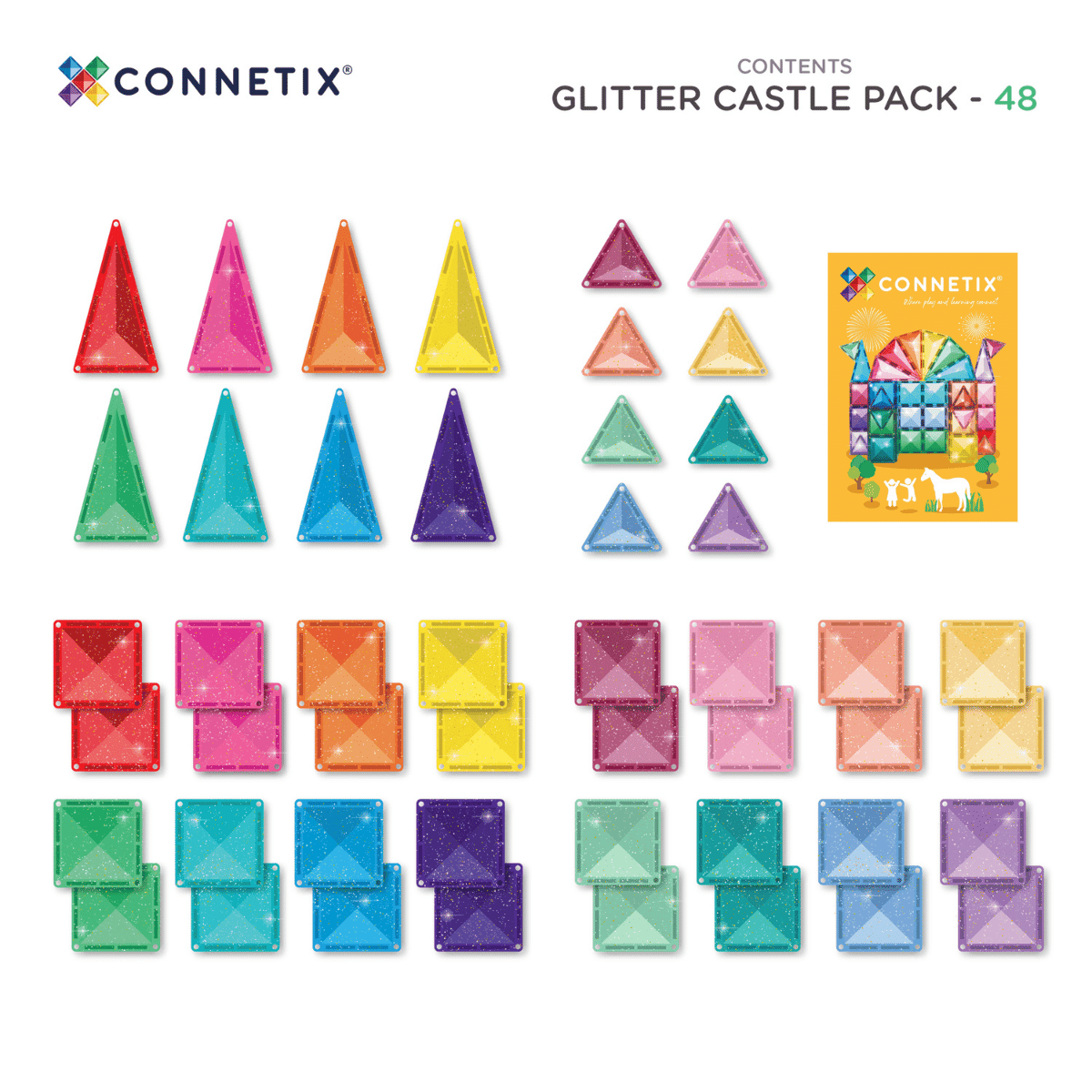 Glitter Castle Pack - 48 pc