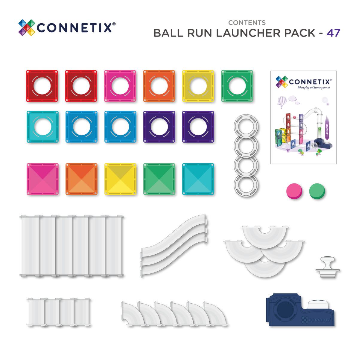 Ball Run Launcher Pack  - 47 pc