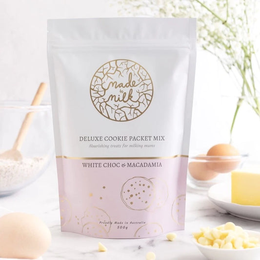 White Choc & Macadamia Nut Packet Mix