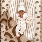 Knitted Cotton Ribbed Romper - Milk
