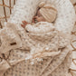 Knitted Cotton Woodlands Blanket - Honey Milk